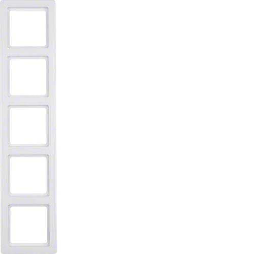 Berker 10156089 Rahmen 5fach Q.1 polarweiß, samt Mesch Shop Berker 10156089 Rahmen 5fach Q.1 polarweiß, samt Mesch Shop